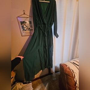 Baltic Born Deep Green Wrap Dress Size 2x